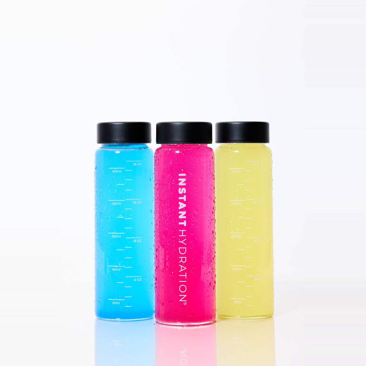 Instant Hydration Glass Water Bottle