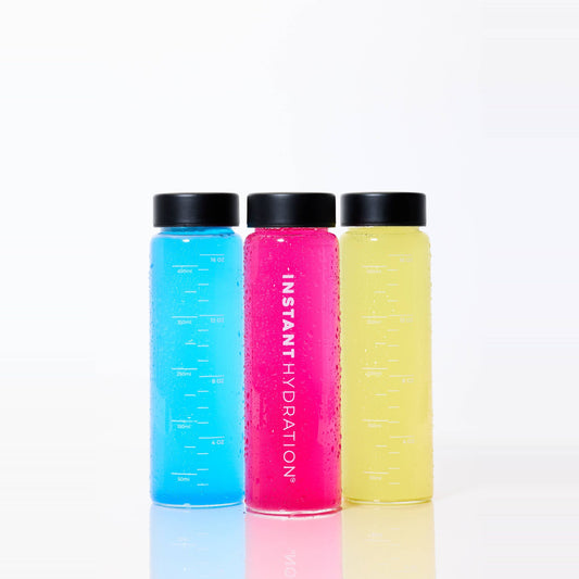 Instant Hydration Glass Water Bottle