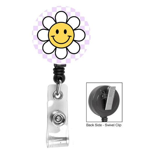 Retro Smiley Badge Reel