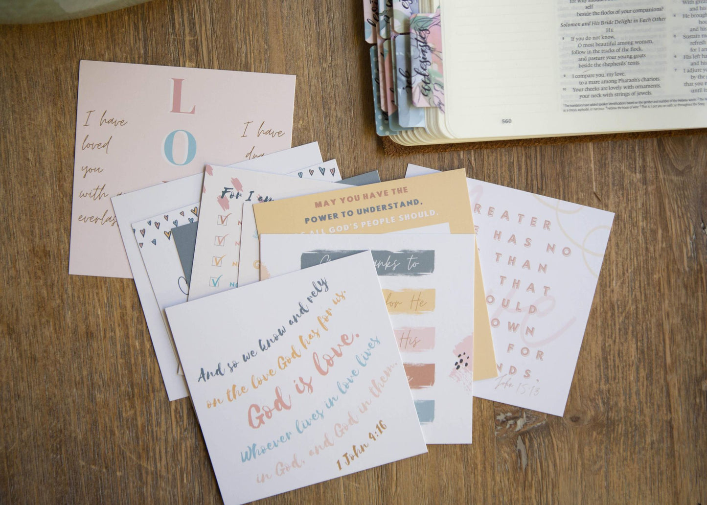 Scripture Cards | God's Love Verse Cards