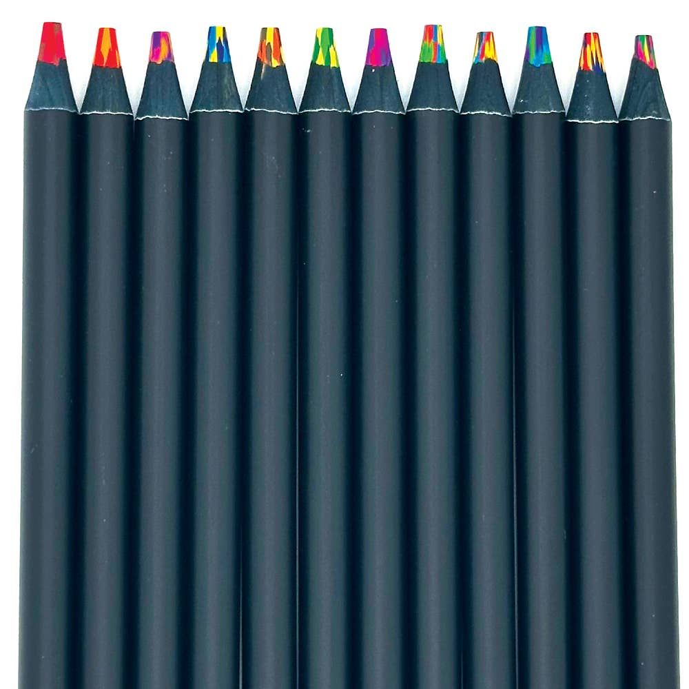 KALEIDOSCOPE MULTI-COLORED PENCIL TUBE
