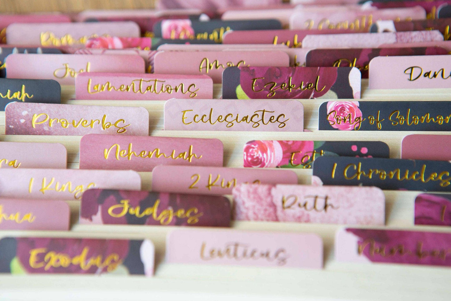 Floral Bible Tabs | Bible Book Tabs