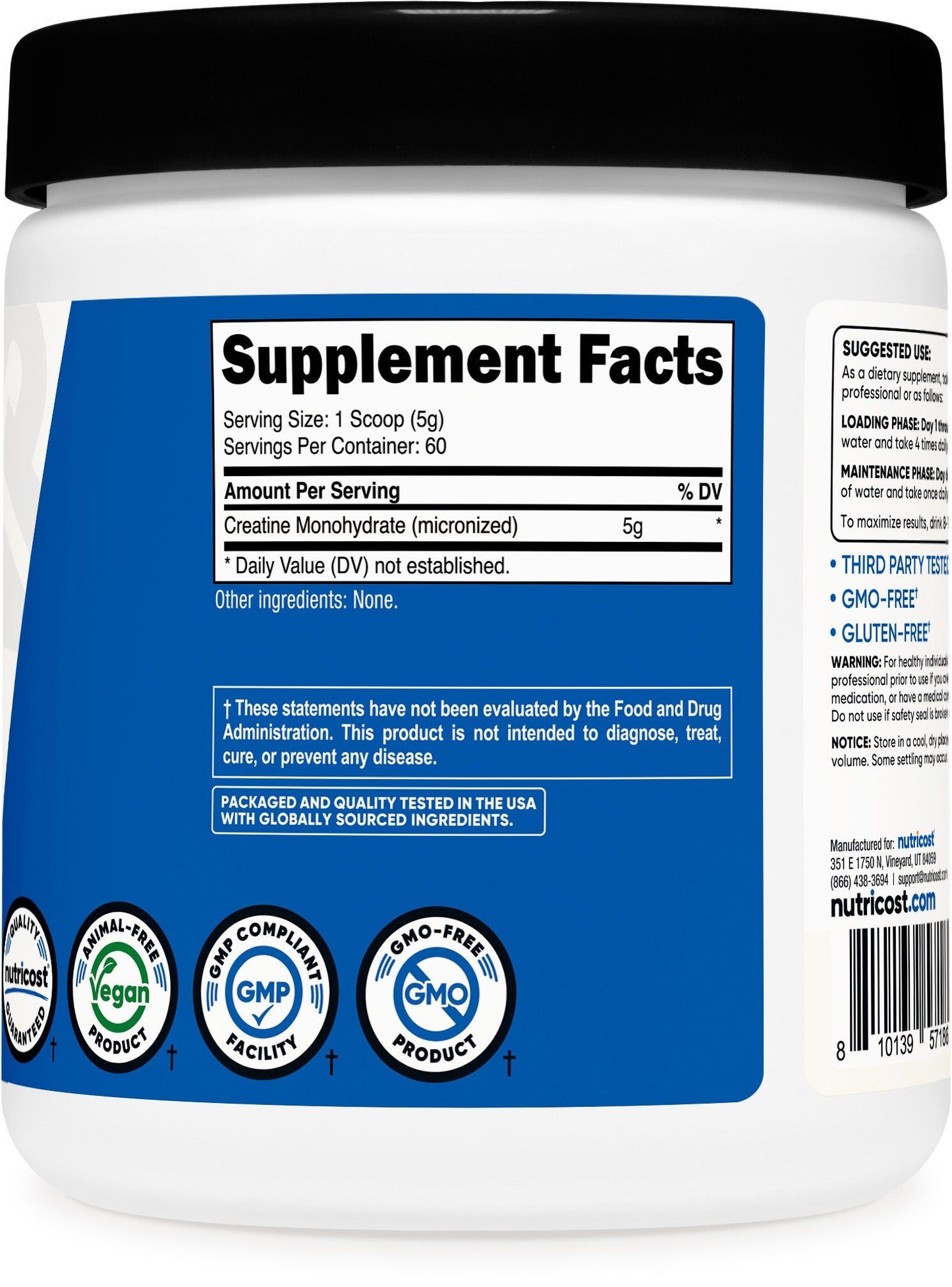 Creatine Monohydrate Powder [300 GMS] [Unflavored]