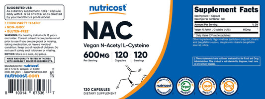 N-Acetyl L-Cysteine Capsules (120 CAPS)