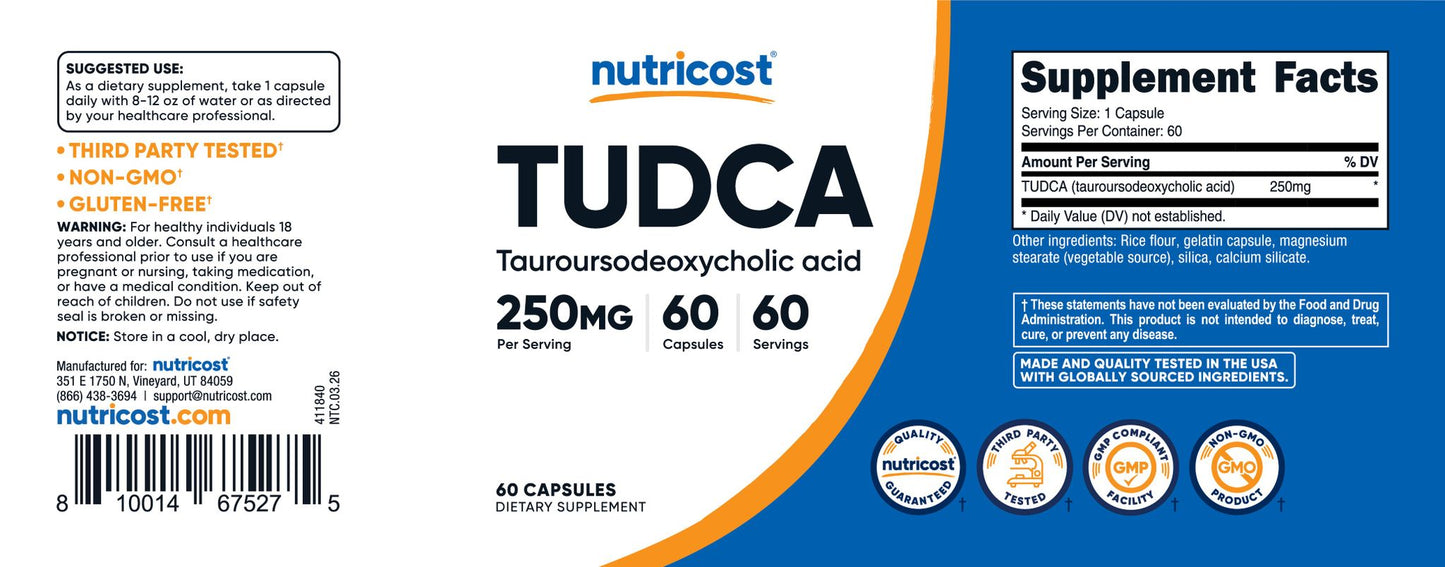 Tudca Capsules [250 MG] [60 CAPS]