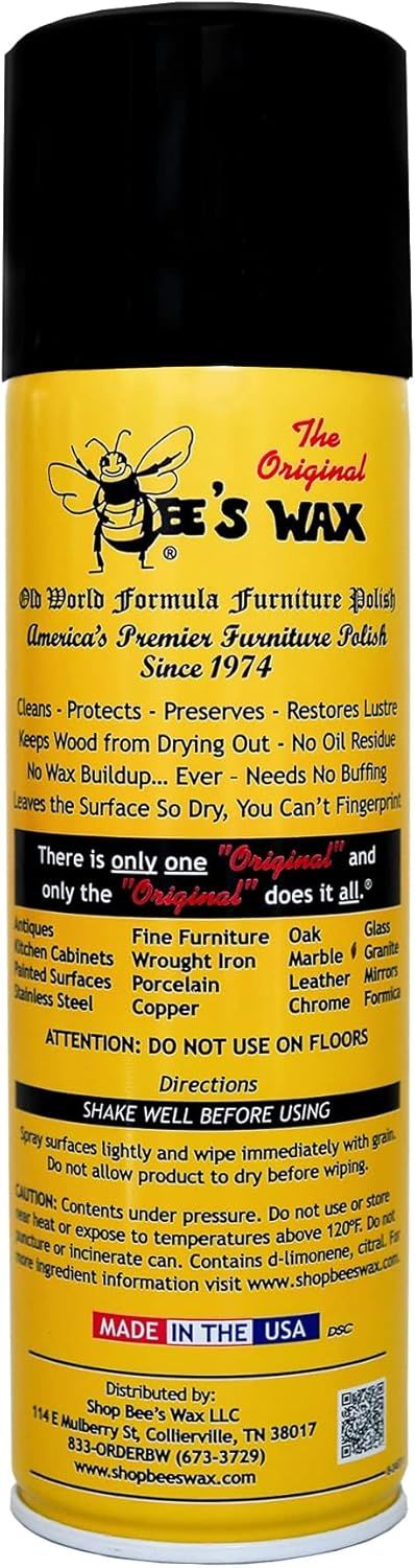 The Original Bee's Wax Old World Formula Furniture Polish