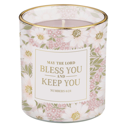 Glass Candle Bless You and Keep You
Num. 6:24
