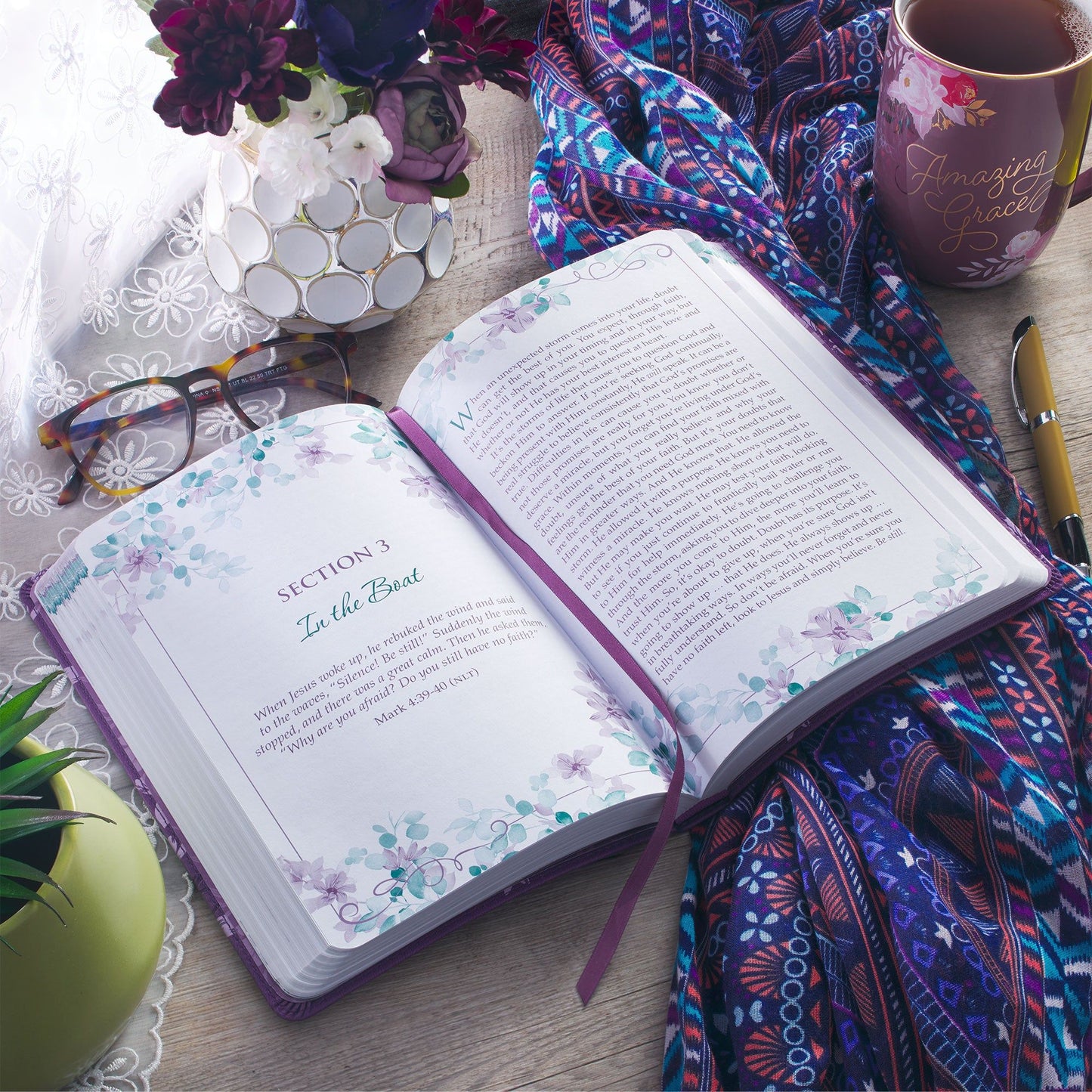 Devotional A Journey with Jesus Faux
Leather