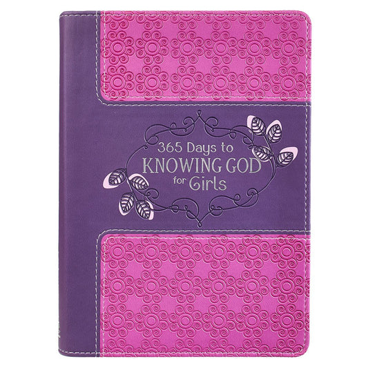 Kid Book 365 Days to Knowing God for
Girls Faux Leather
