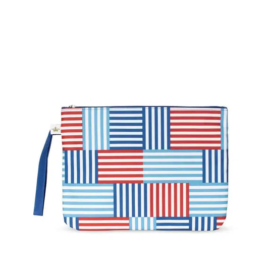 Freeport Stripe Wet/Dry Bag   Red/White/Blue   12x9