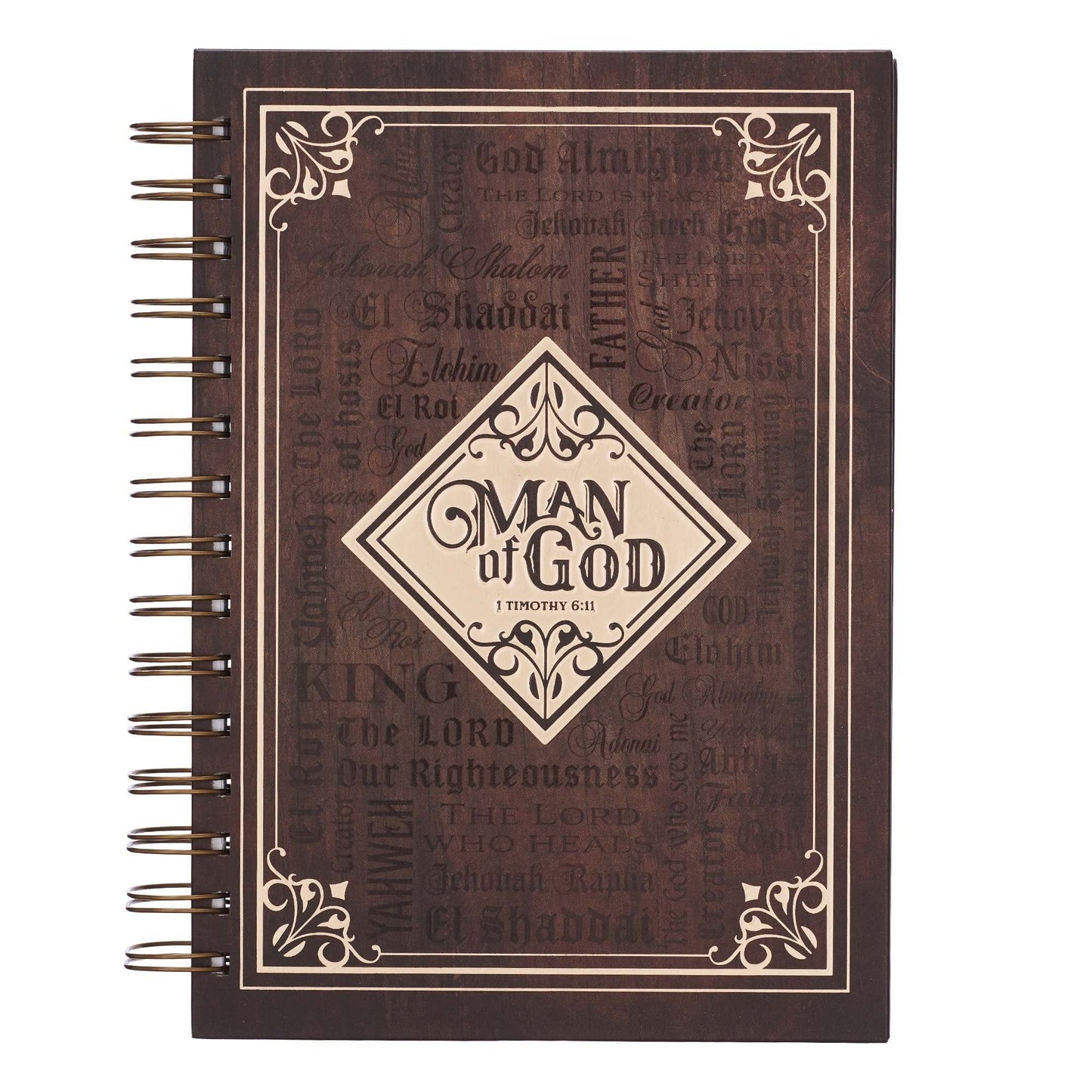 Journal Spiral-bound Brown Man of God 1
Tim. 6:11