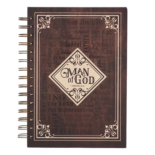 Journal Spiral-bound Brown Man of God 1
Tim. 6:11