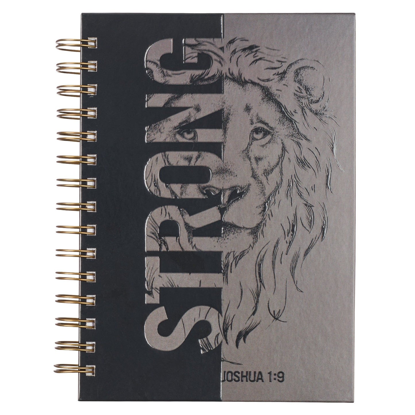 Journal   Spiral-bound   Black/Gray   Be
Strong Josh. 1:9