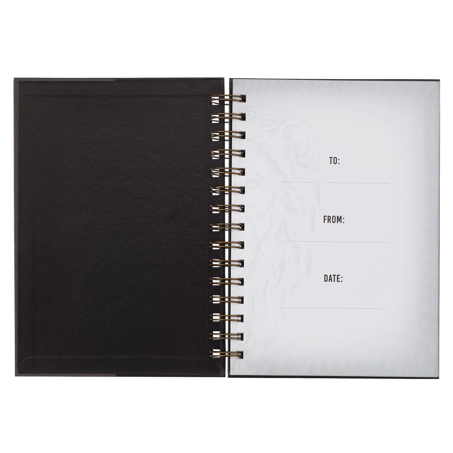 Journal   Spiral-bound   Black/Gray   Be
Strong Josh. 1:9