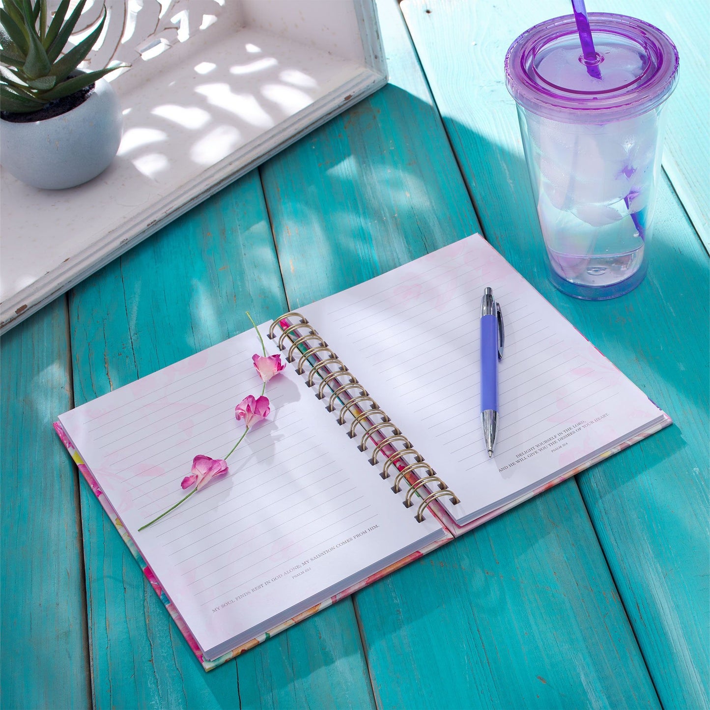 Journal Spiral-bound Multicolored Floral
All Things Through Christ Phil 4:13