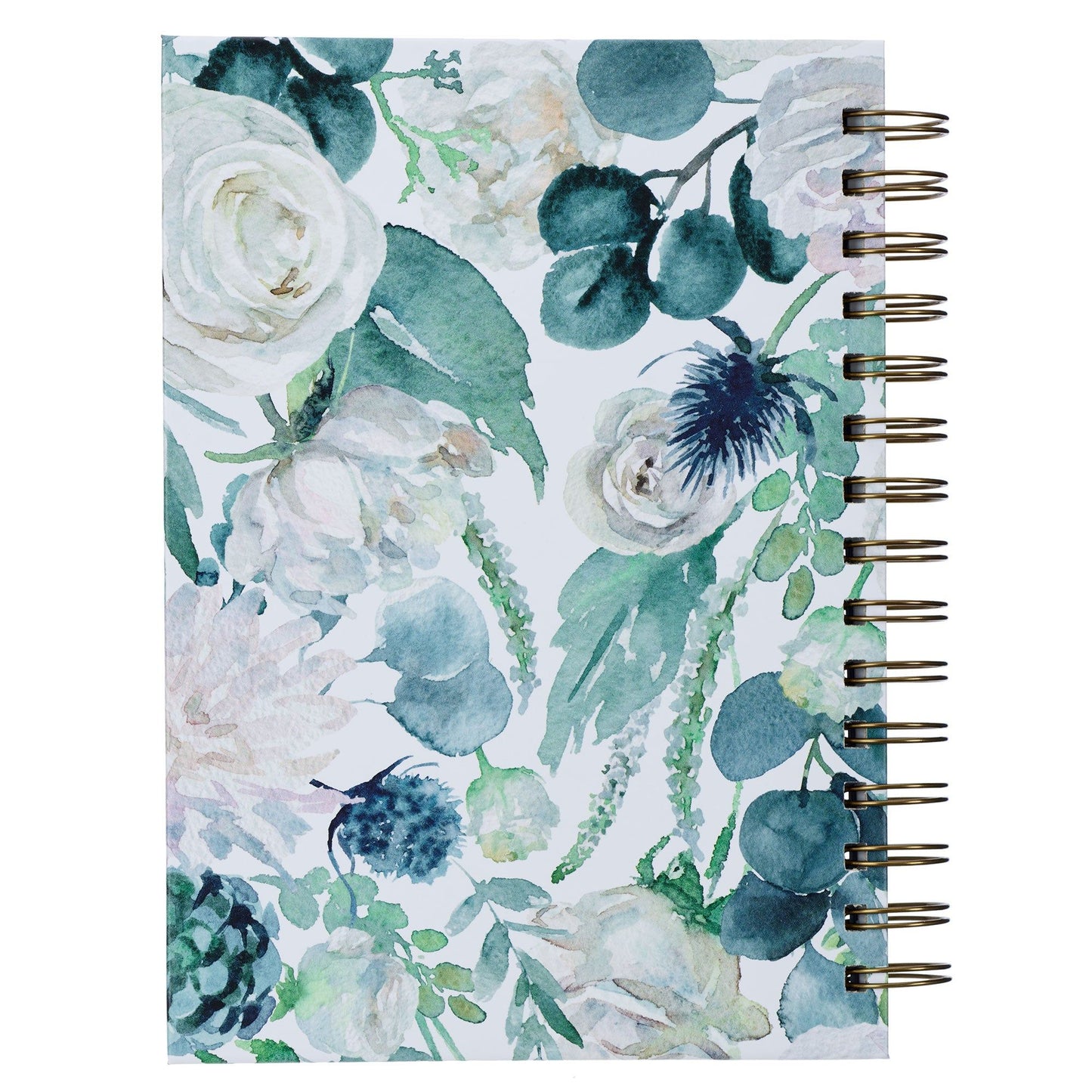 Journal Spiral-bound White/Teal Floral Be
Still Ps. 46:10