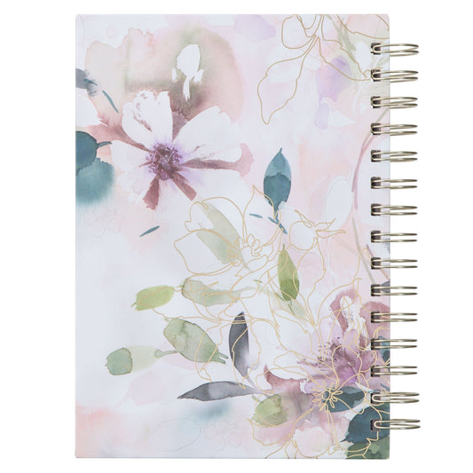 Journal Spiral-bound Purple Floral Trust in the Lord Prov. 3:5