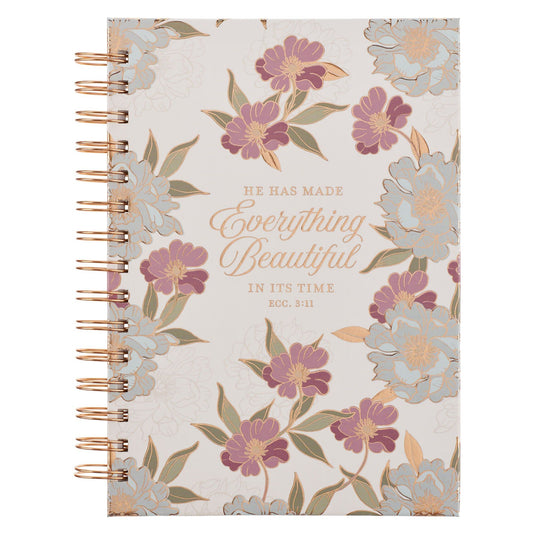 Jour nal   Spiral-bound   White   Floral
Everything Beautiful Ecc. 3:11