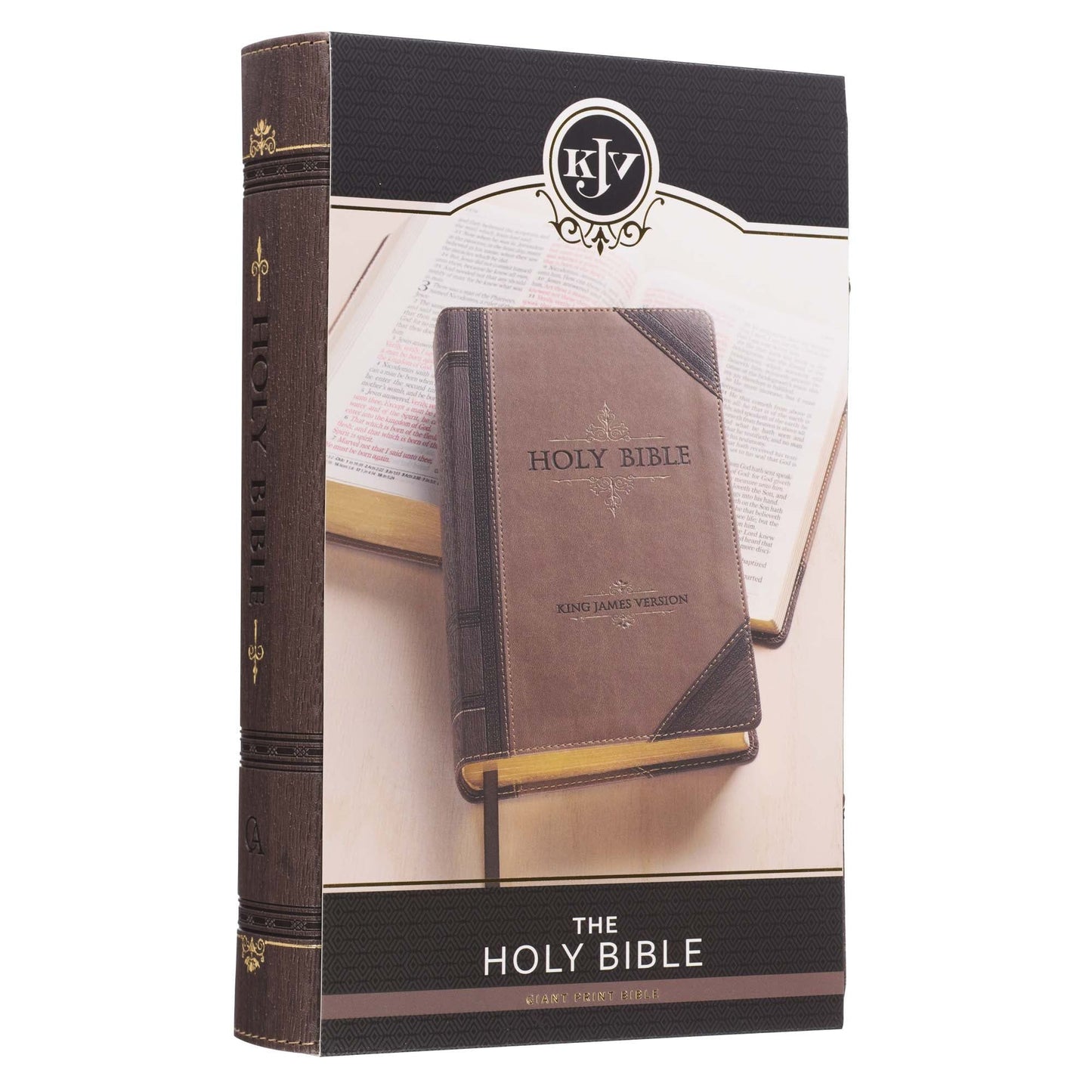 KJV Bible Giant Print Standard-size Faux
Leather, Brown Two-tone