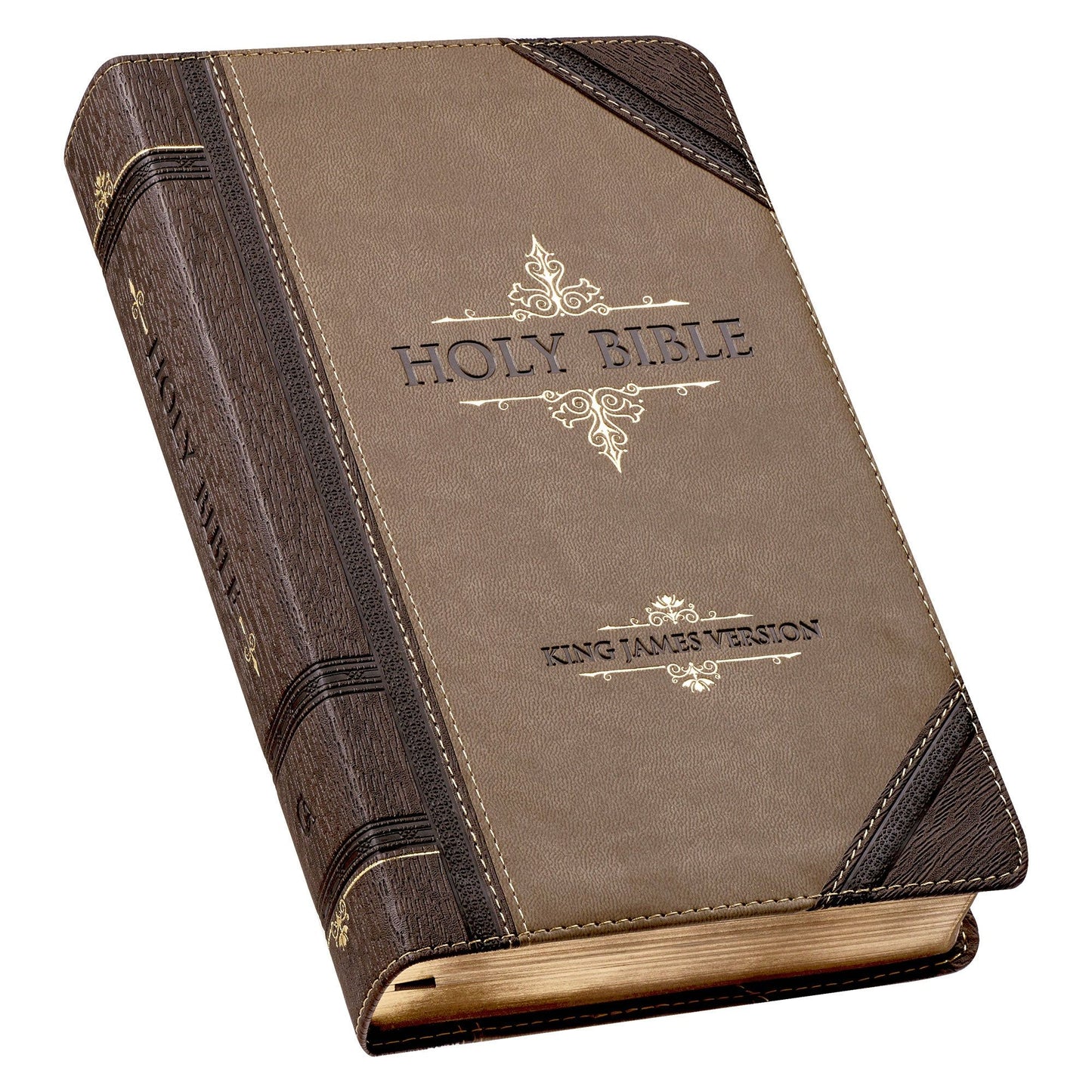 KJV Bible Giant Print Standard-size Faux
Leather, Brown Two-tone