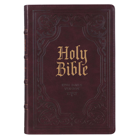 KJV  Bible  Giant  Print  Full-size  Faux
Leather, Dark Brown