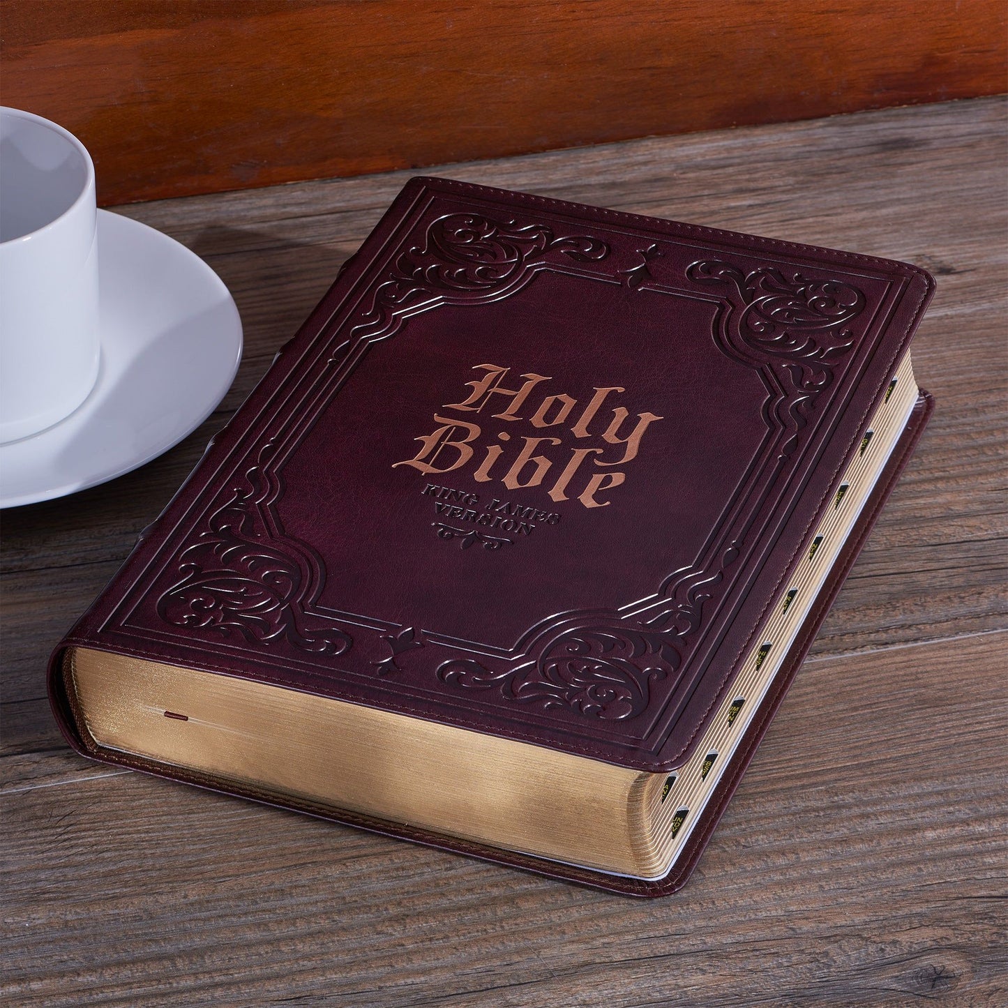 KJV  Bible  Giant  Print  Full-size  Faux
Leather, Dark Brown