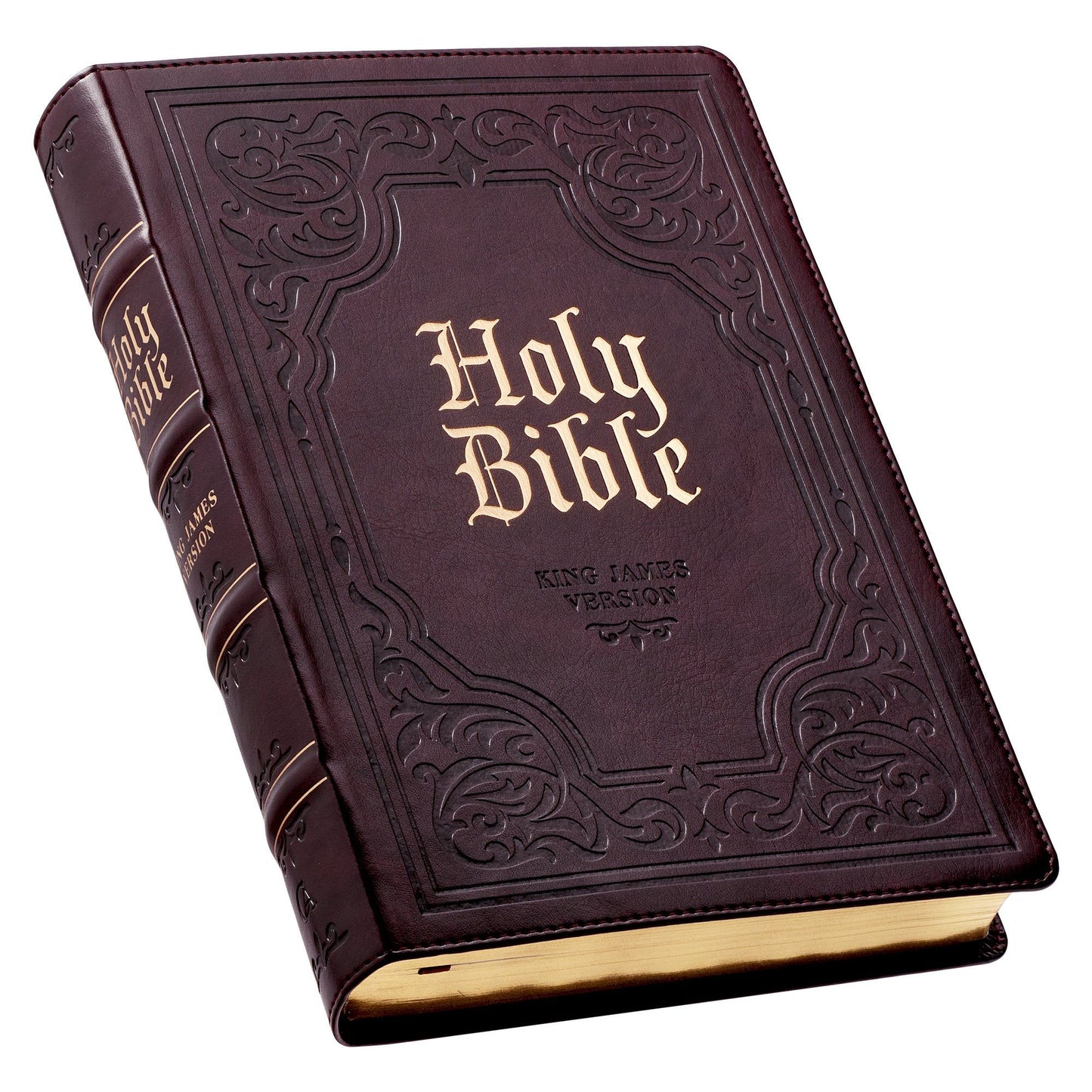 KJV  Bible  Giant  Print  Full-size  Faux
Leather, Dark Brown