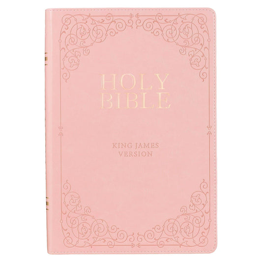 KJV  Bible  Giant  Print  Full-size  Faux
Leather, Pink