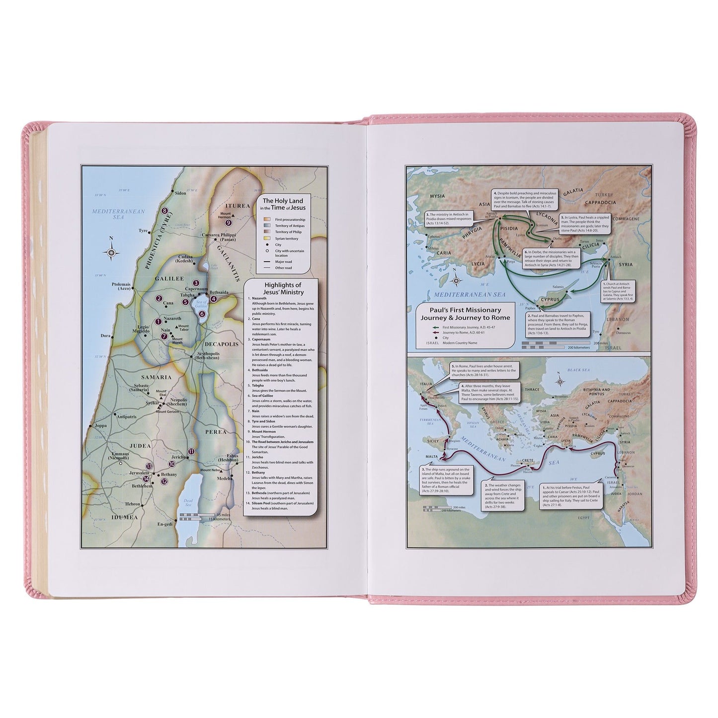 KJV  Bible  Giant  Print  Full-size  Faux
Leather, Pink