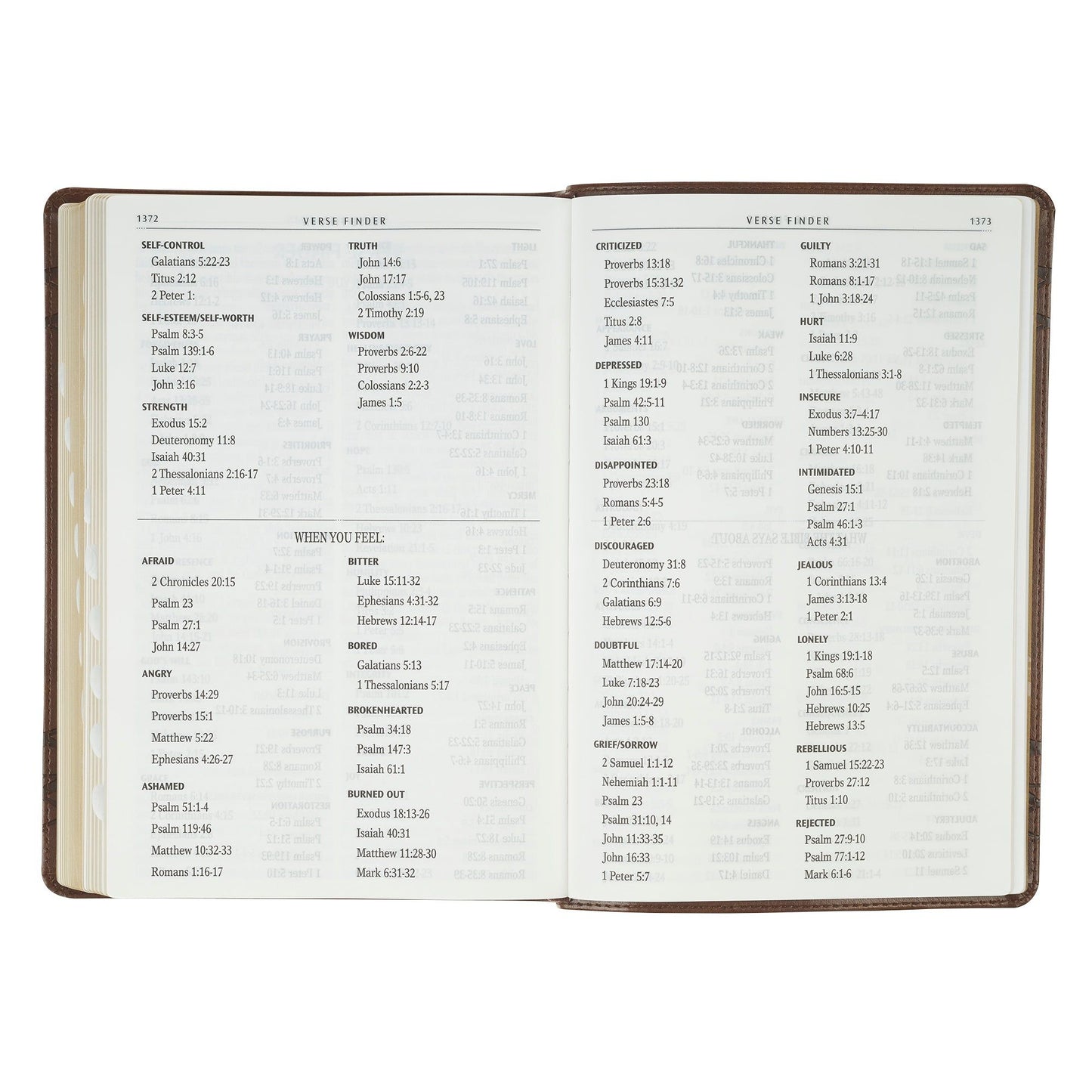 KJV  Bible  Giant  Print  Full  Size  Faux
Leather Crown of Thorns, Brown