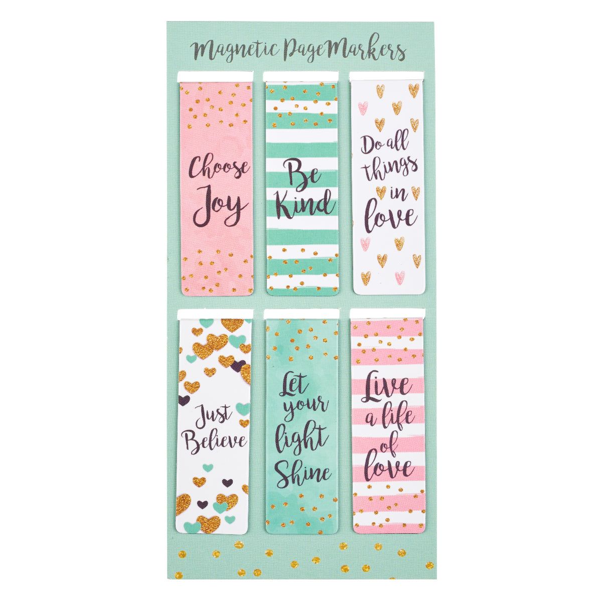 Magnetic    Bookmar k    Set    Spar kle 
Collection