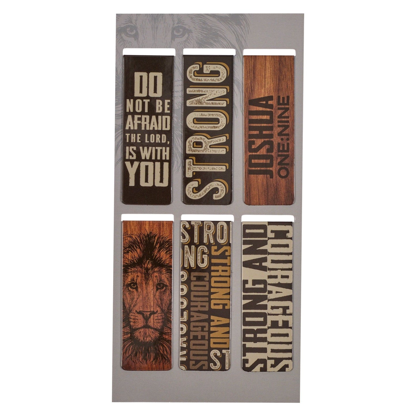 Magnetic  Bookmark  Set  Strong  and Courageous