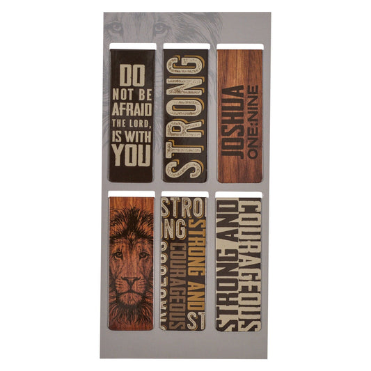Magnetic  Bookmark  Set  Strong  and Courageous