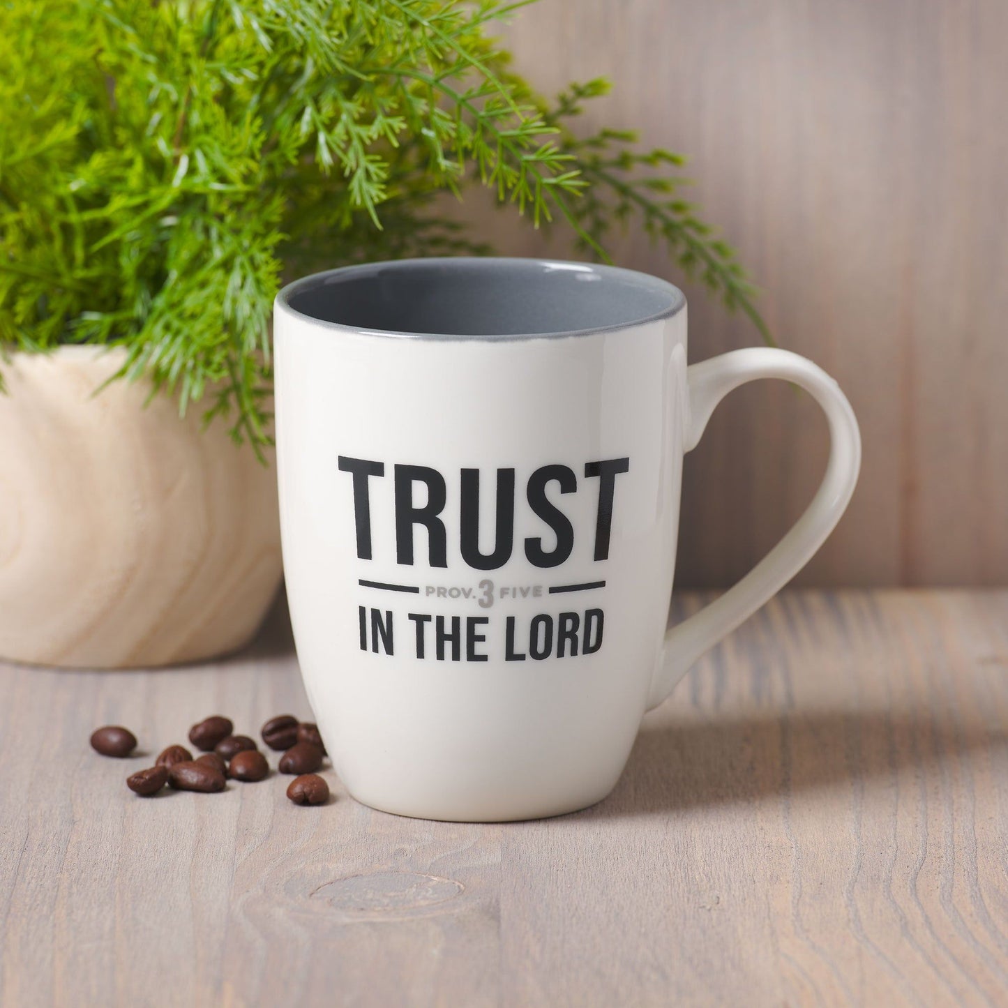 Mug Gray Trust in the Lord Prov. 3:5