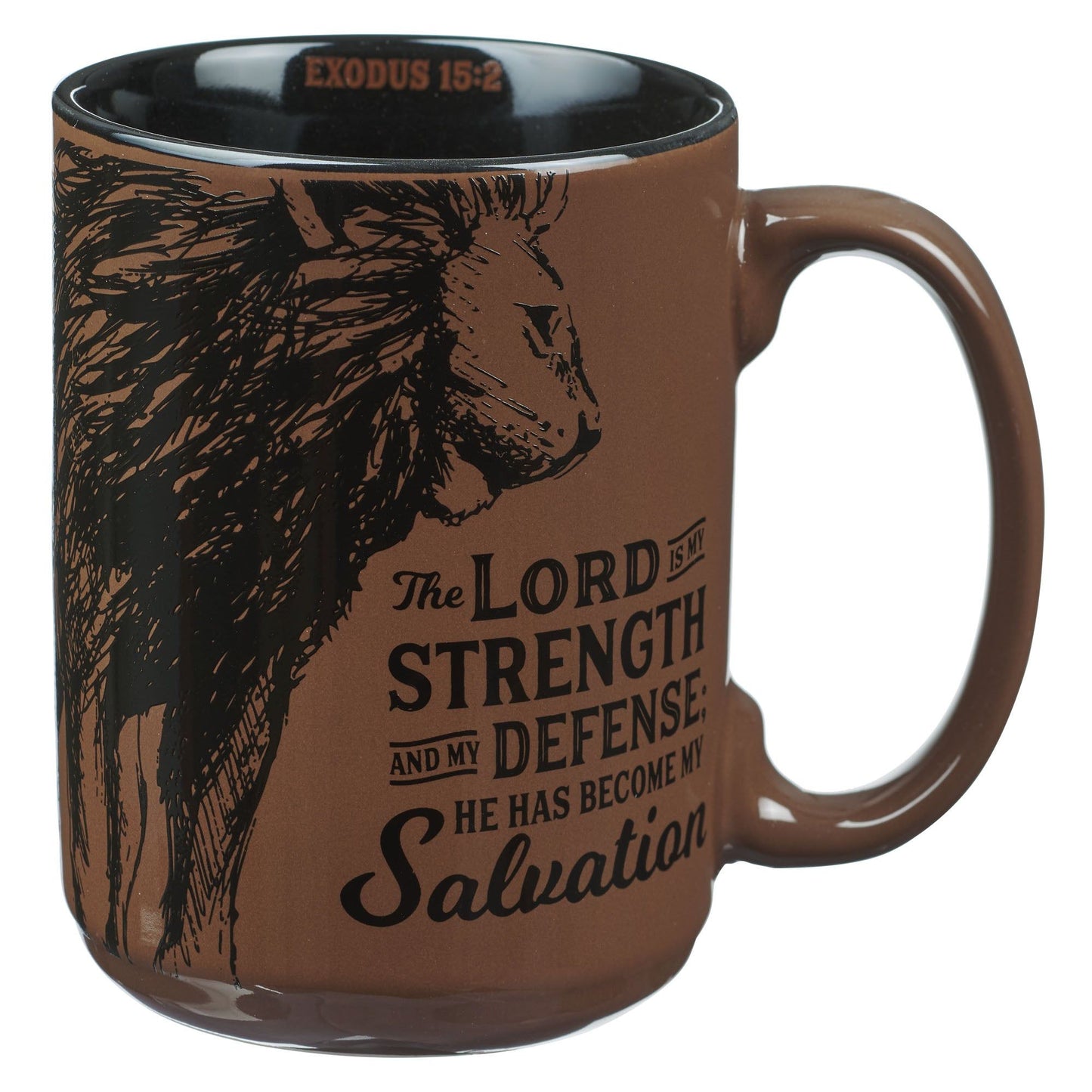 Mug Brown The Lord is my Strength Ex.
15:2