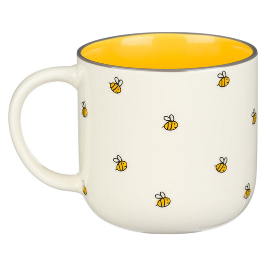 Mug White/Yellow Bees Kind Words Prov.
16:24