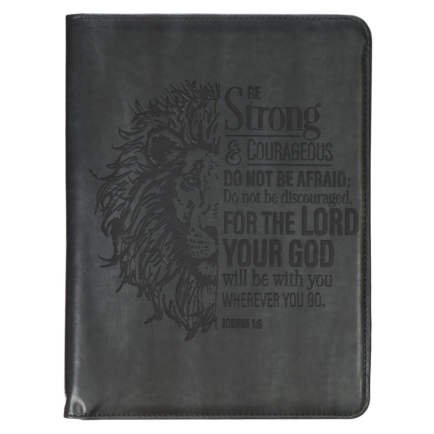 Padfolio Black Be Strong and Courageous
Josh. 1:9
