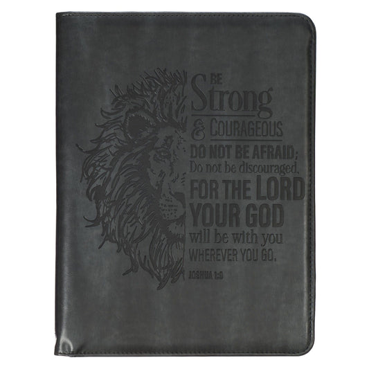 Padfolio Black Be Strong and Courageous
Josh. 1:9
