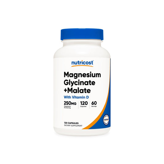 Magnesium Glycinate & Malate Capsules (250 MG) (120 Capsules)