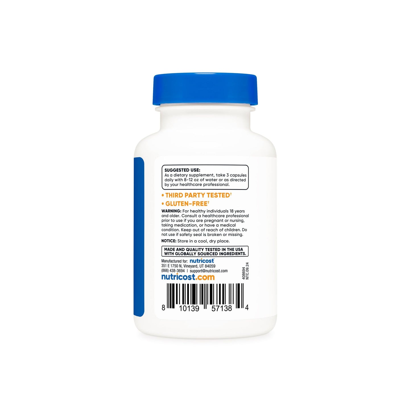 Magnesium Glycinate Capsules (210 MG) (360 Capsules)