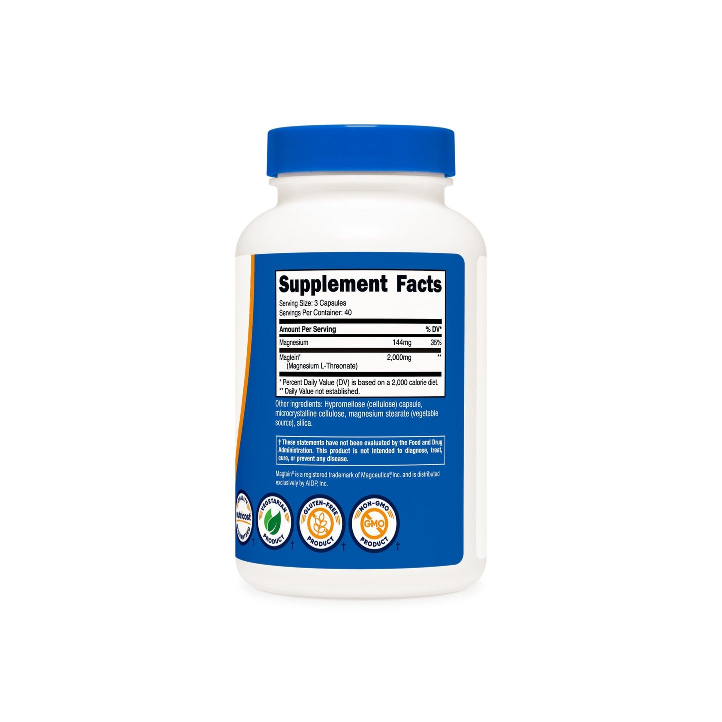 Magtein Magnesium L-Threonate  (48 MG) (120 Capsules)
