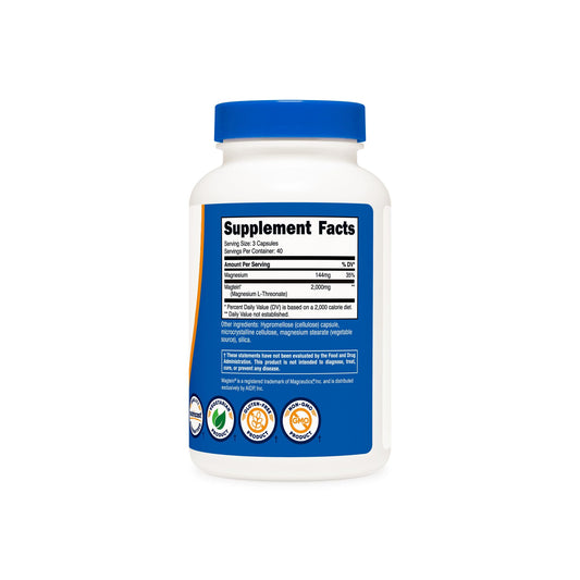 Magtein Magnesium L-Threonate  (48 MG) (120 Capsules)