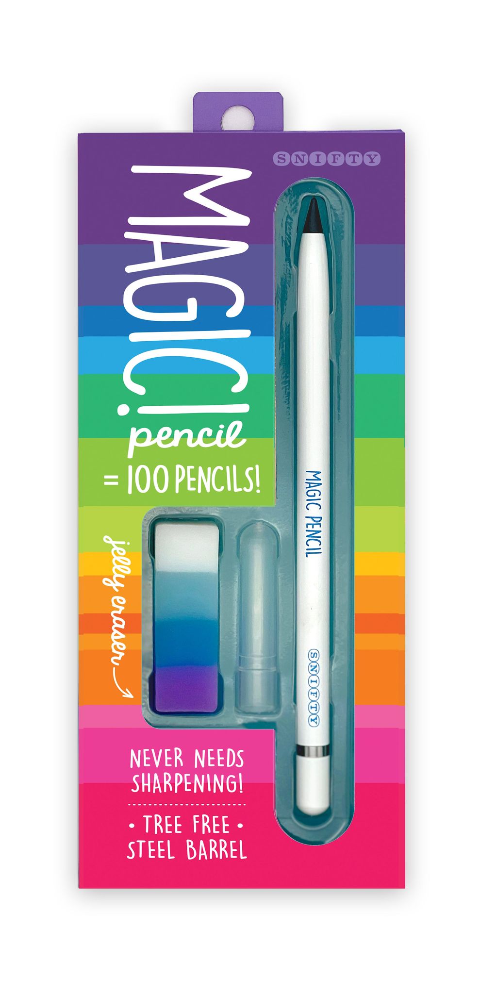 MAGIC PENCIL & ERASER SET - WHITE
