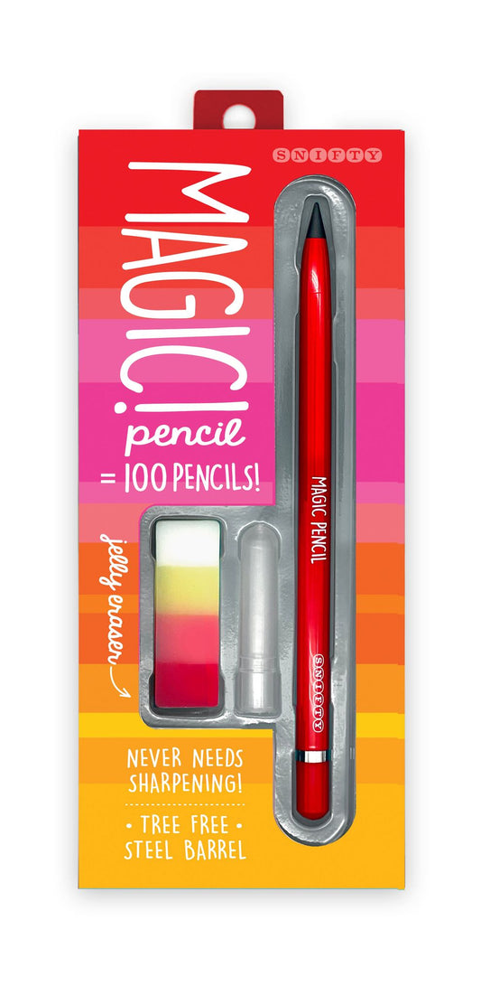 MAGIC PENCIL & ERASER SET - RED