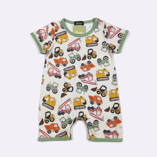 Little Excavator Boy Romper