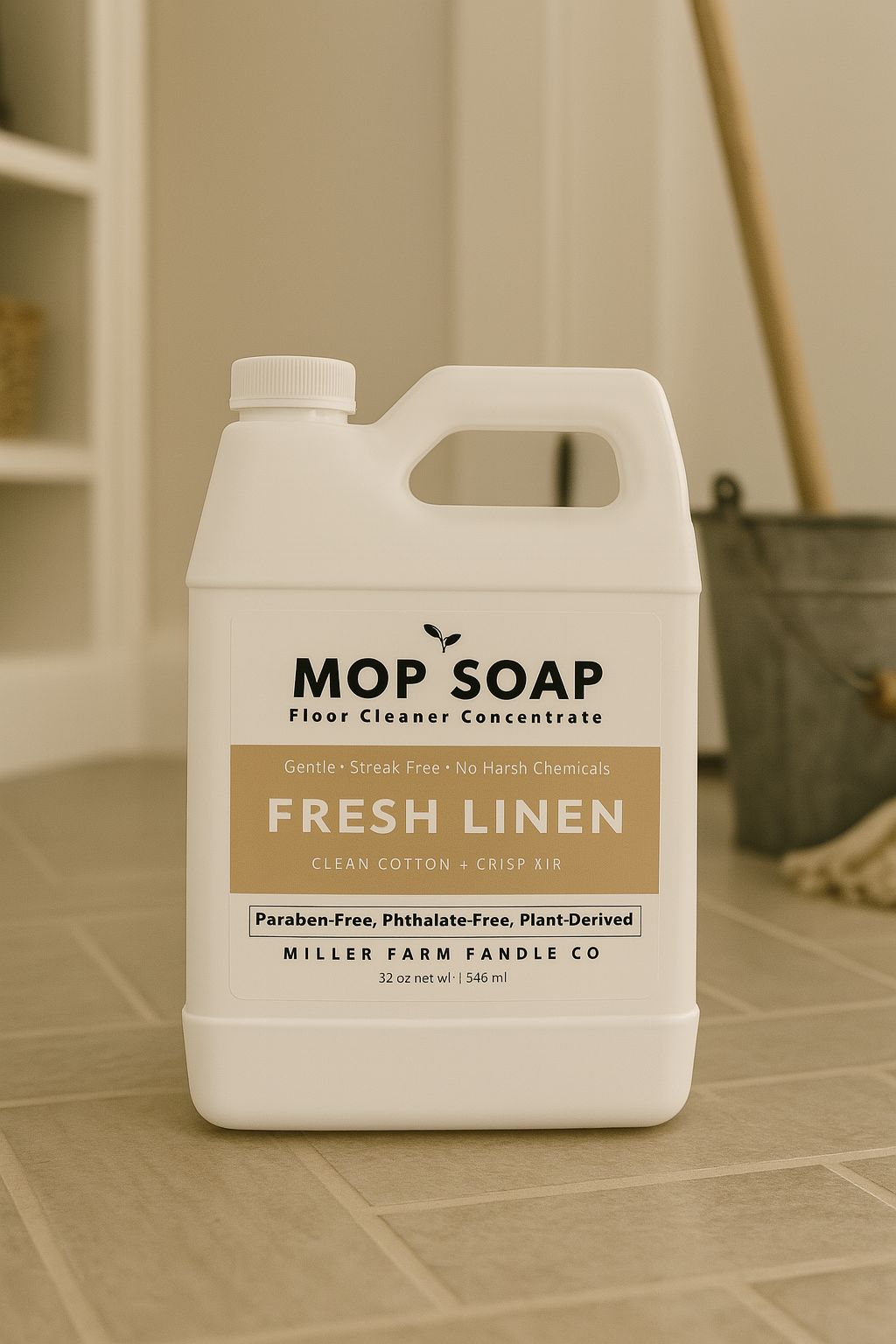 Mop Soap Concentrated Floor Cleaner – 32 oz, Multiple Scents