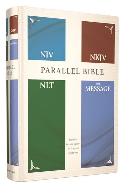NIV, NKJV, NLT, The Message, Parallel Bible, Hardcover
