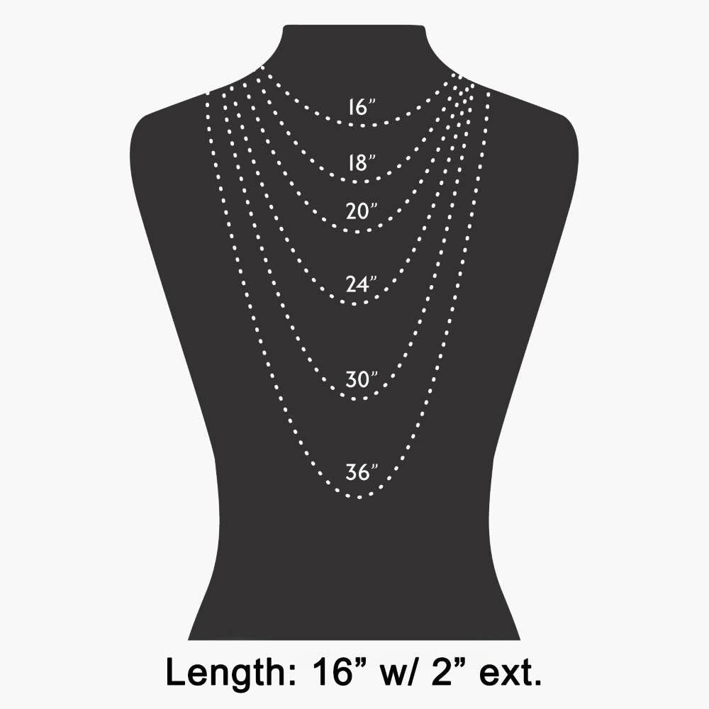 Oval Cz Studs Charm Necklace