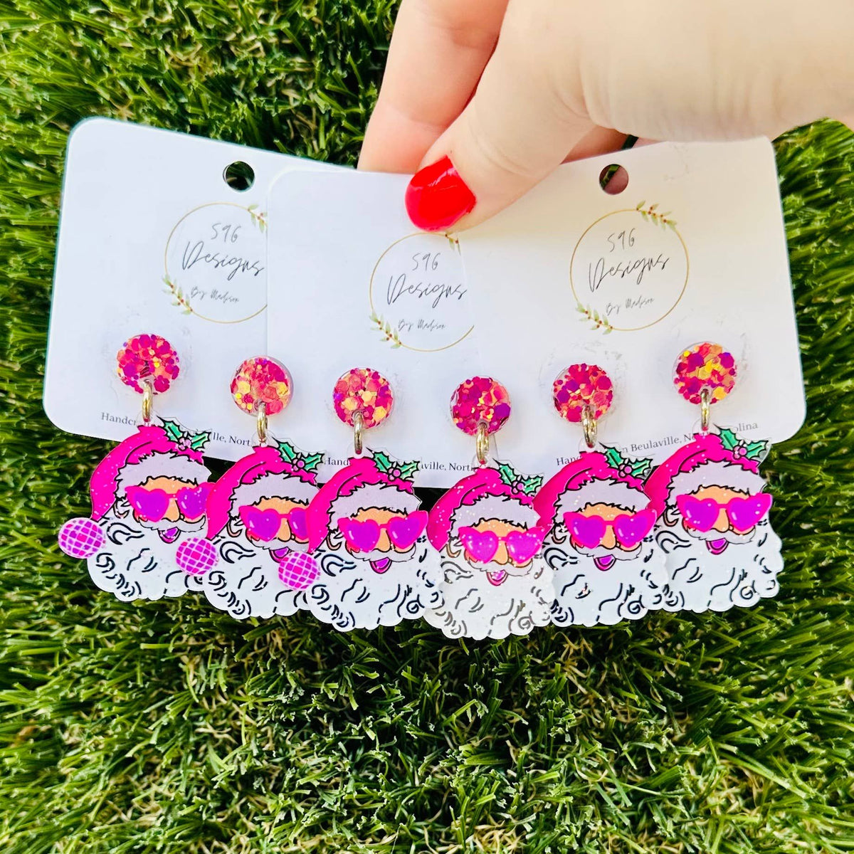 Disco Santa Statement Earrings