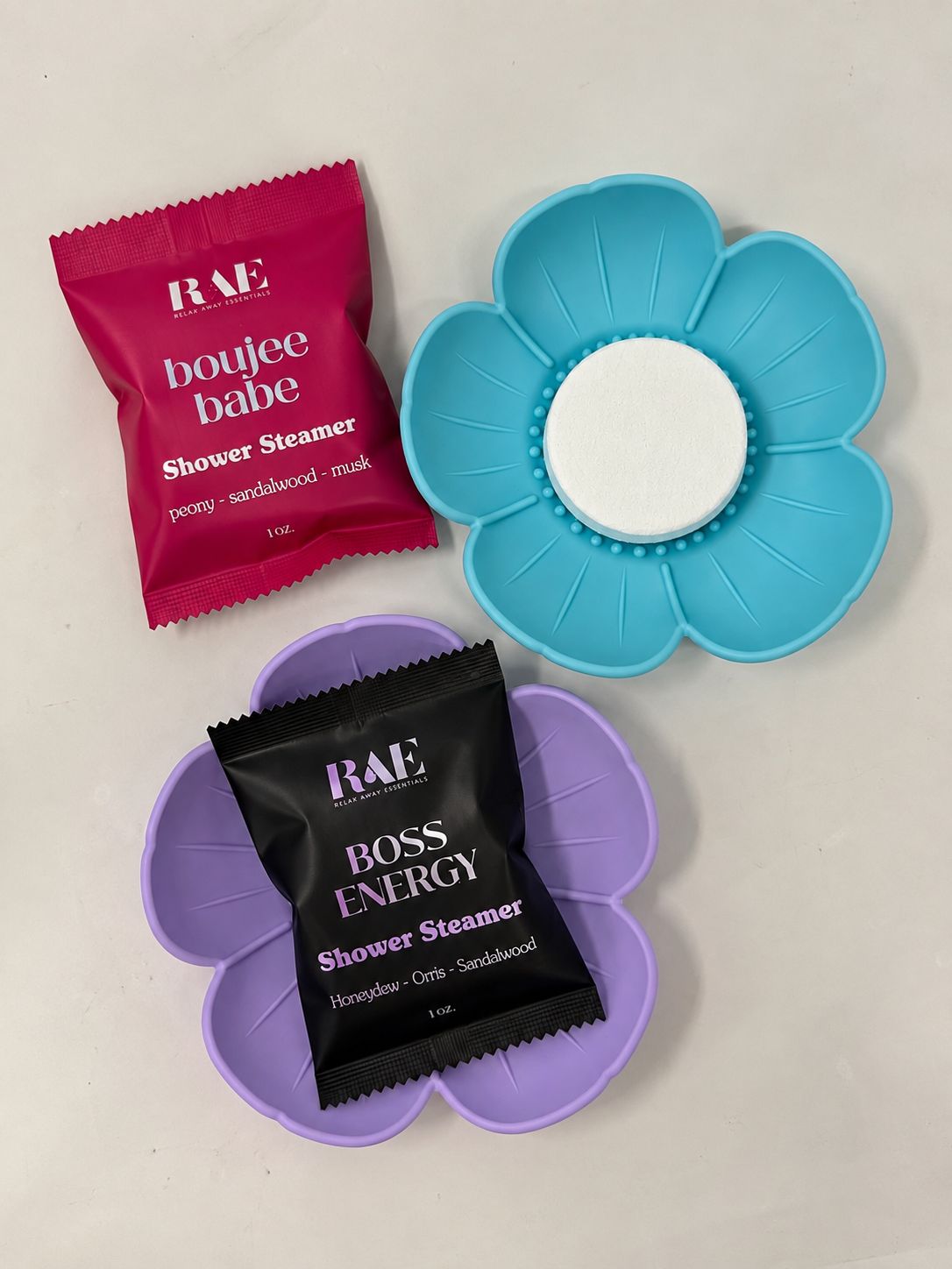 Shower Steamer Tray - Lotus - Flexible Silicone Soap Tray